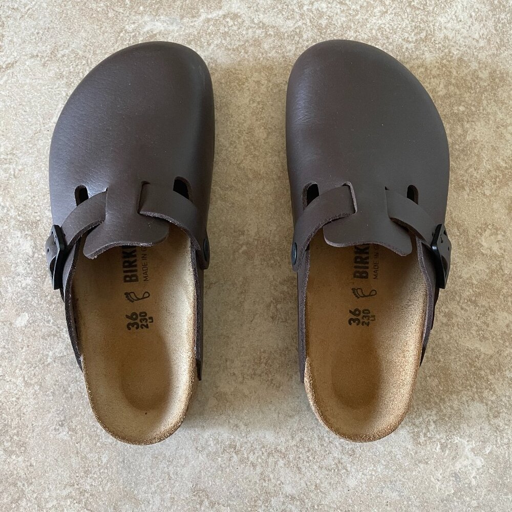 Birkenstock Boston PRO Natural Leather - Soft Java